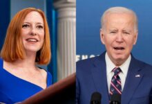 Jen psaki destroys peter doocy and fox newss big lie about biden and gas prices