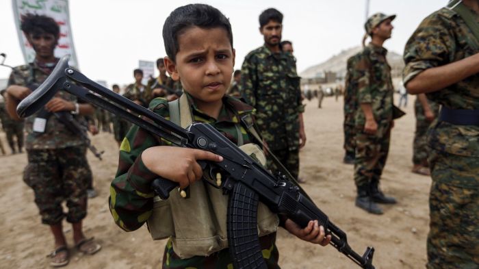 Children conflicts and the military