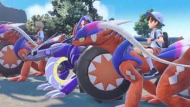 Open world pokemon scarlet and violet features motorcycle legendaries