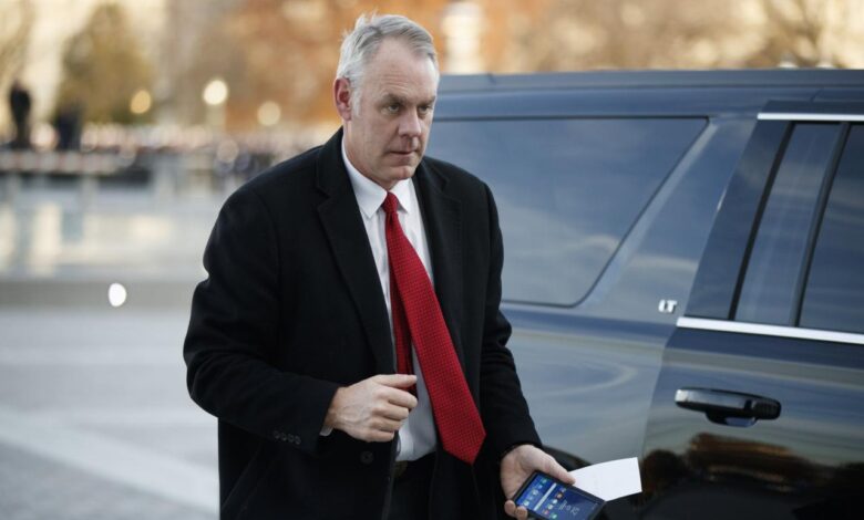 How ryan zinke went full trump