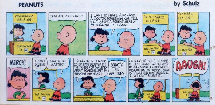 10 funniest peanuts comics that just turned 30 including 1 of schulzs best linus jokes