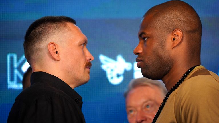 Oleksandr usyk being ringside for daniel dubois fight is a distraction for anthony joshua says frank warren