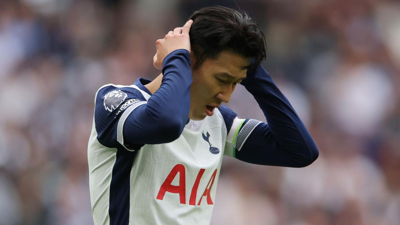 Heung min son struggling set pieces still a weakness for tottenham as problems mount for ange postecoglou