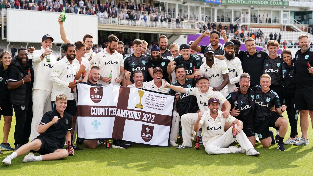 Surrey county championship leaders secure 153 run first innings lead against durham