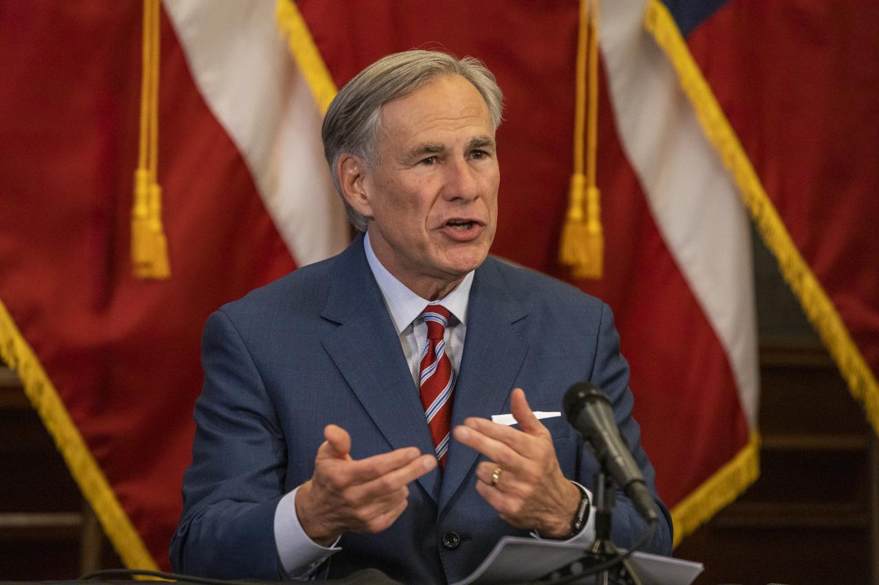 Governor abbott greg texas portrait award life Gov greg abbott says texas will bus undocumented immigrants to d c