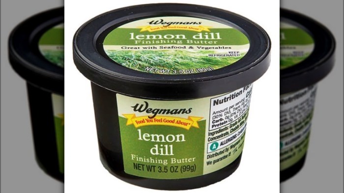 Epicurean butter recalls wegmans lemon dill finishing butter because of possible health risk