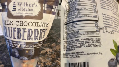 Wilburs of maine chocolate confections issues allergy alert on undeclared almonds in chocolate covered blueberries