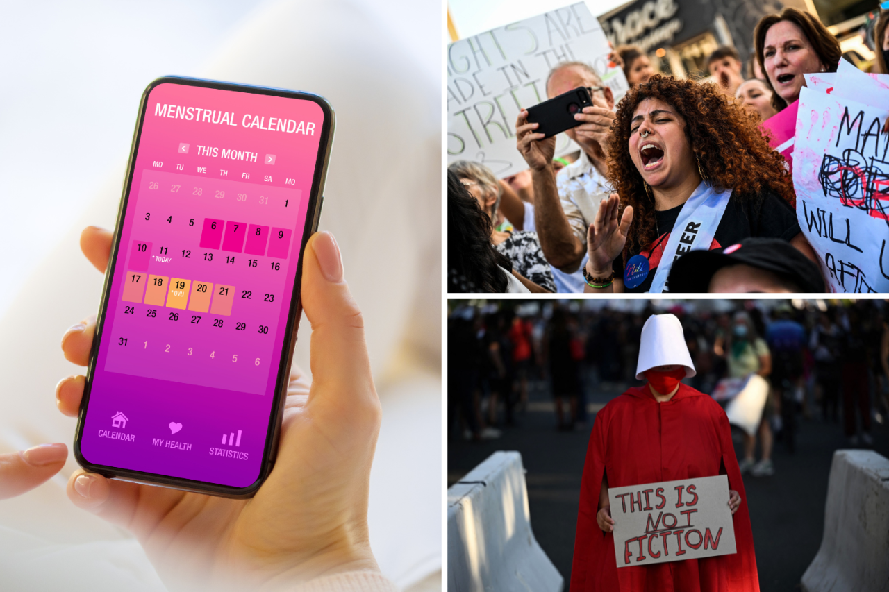 Are period tracking apps still safe to use in the us post roe v wade