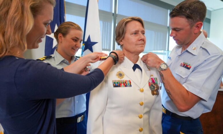 Coast guard admiral to become first female service chief shattering another glass ceiling