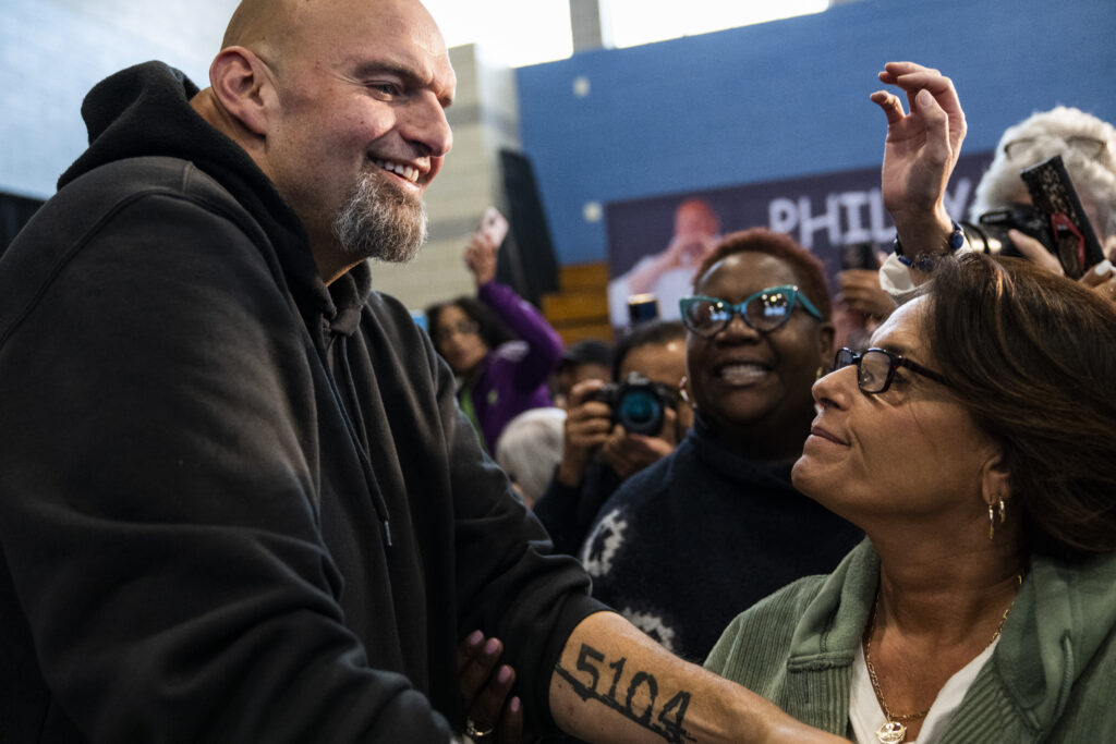 John fetterman the left leaning pennsylvania politician in gym clothes