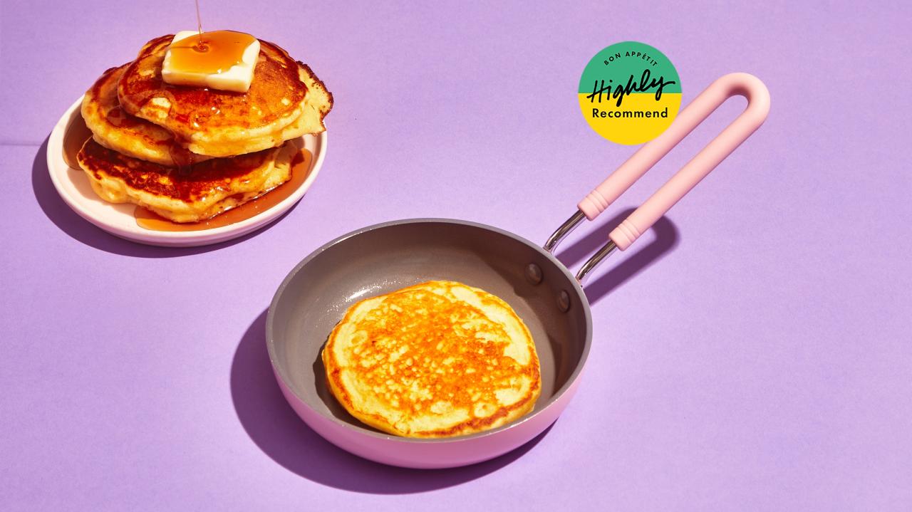 This tiny egg pan is perfect for pancakes