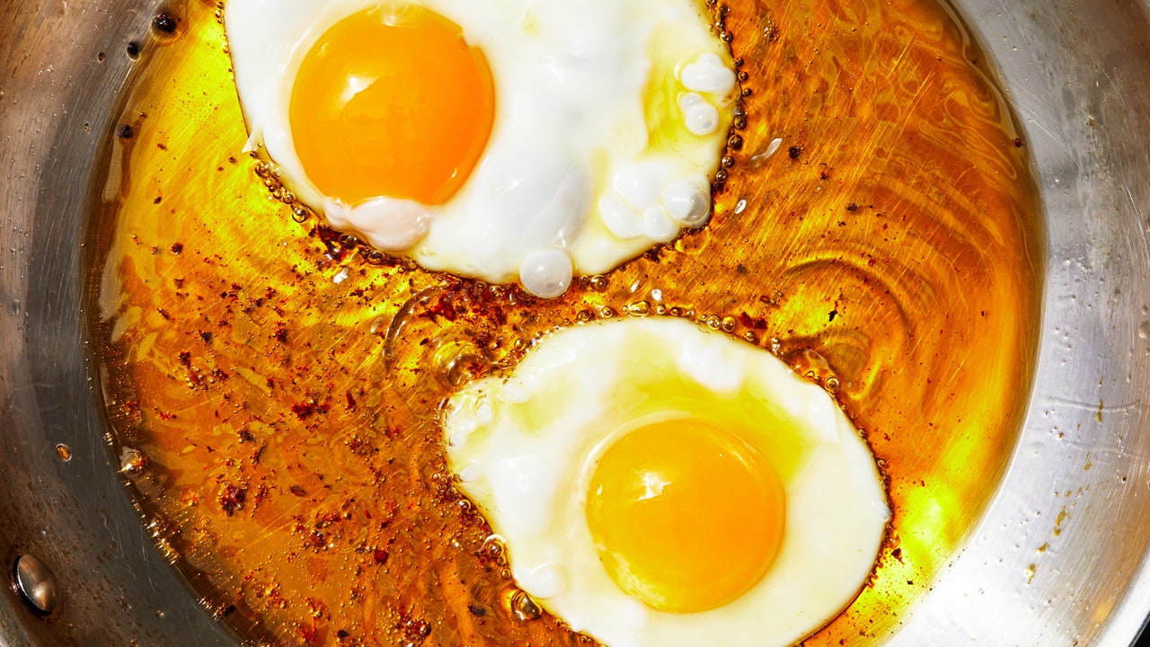 For super flavorful eggs fry them in leftover fats