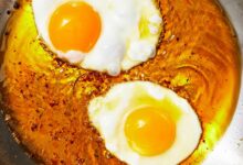 For super flavorful eggs fry them in leftover fats