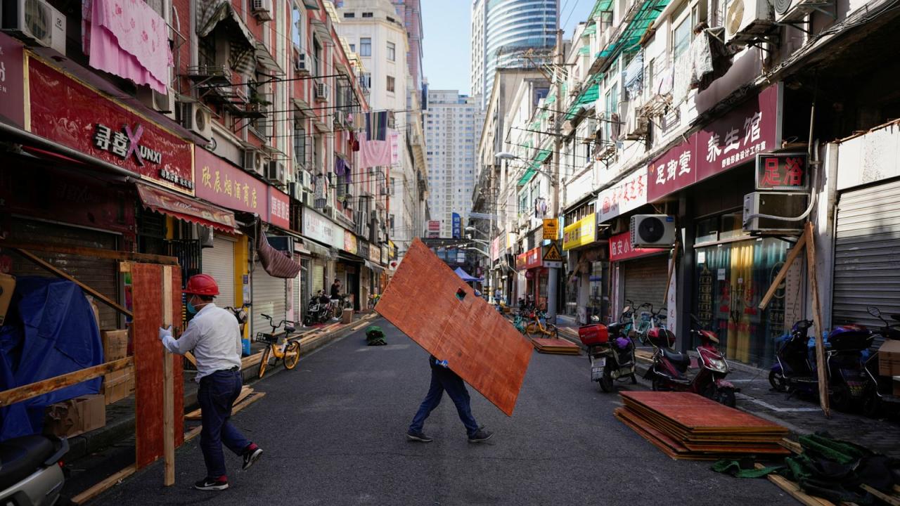 China erects so called covid cages in shanghai as new cases emerge