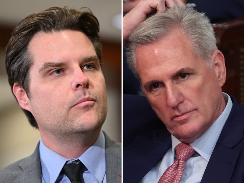 Matt gaetz slams mccarthy over tapes ive had it with this guy