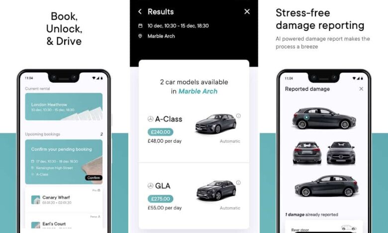 12 apps for renting a car