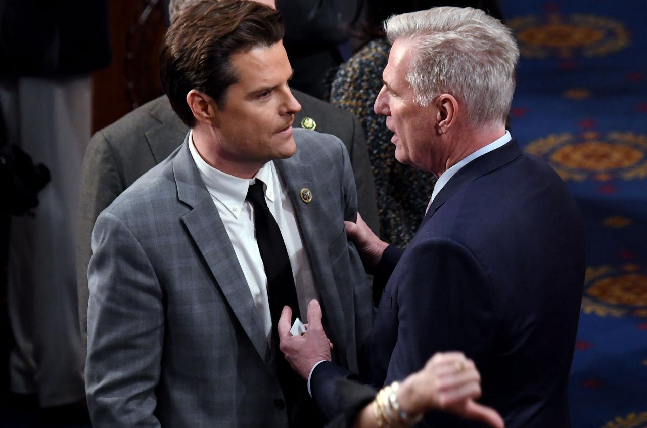 Matt gaetz slams mccarthy over tapes ive had it with this guy