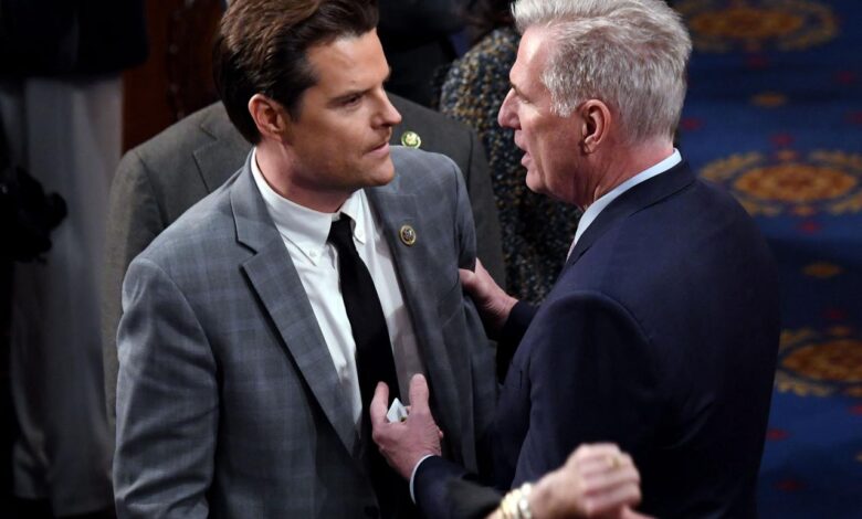Matt gaetz slams mccarthy over tapes ive had it with this guy