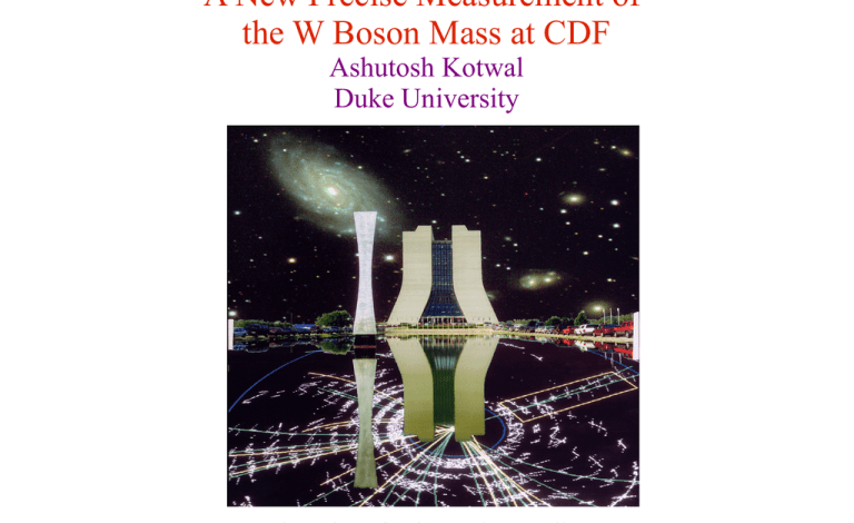 Particle physics could be rewritten after shock w boson measurement