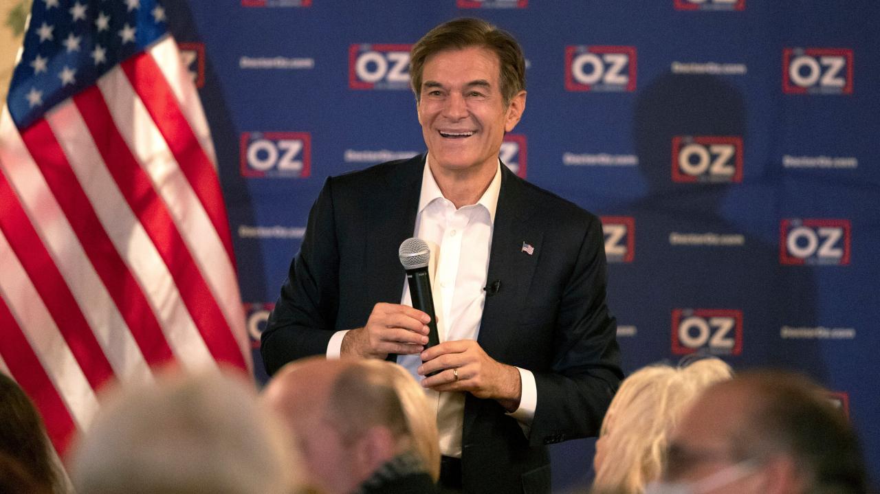 Trump endorses dr mehmet oz in pennsylvania senate primary race