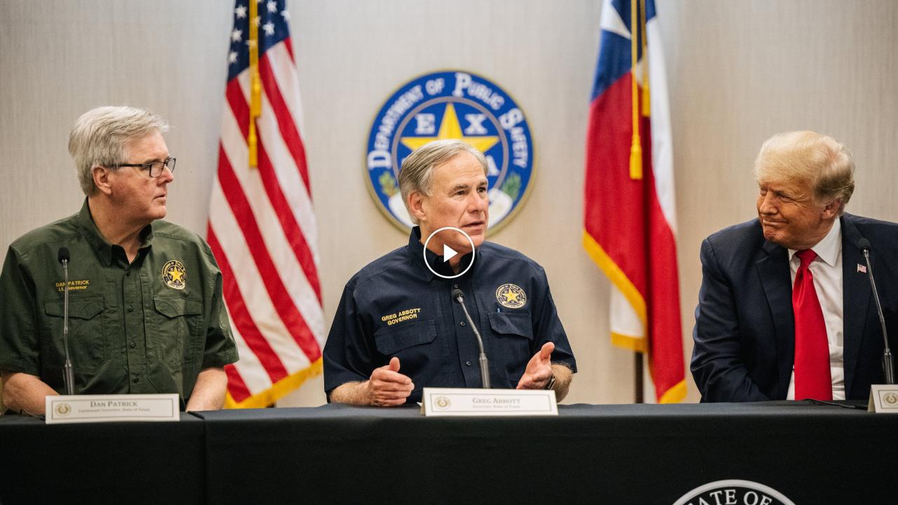 Border abbott declaration counties tpr gov immigration policy pablo Ex trump officials urge texas to declare border invasion