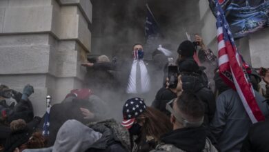 Trump regrets not marching to capitol on jan 6 blames pelosi for violence