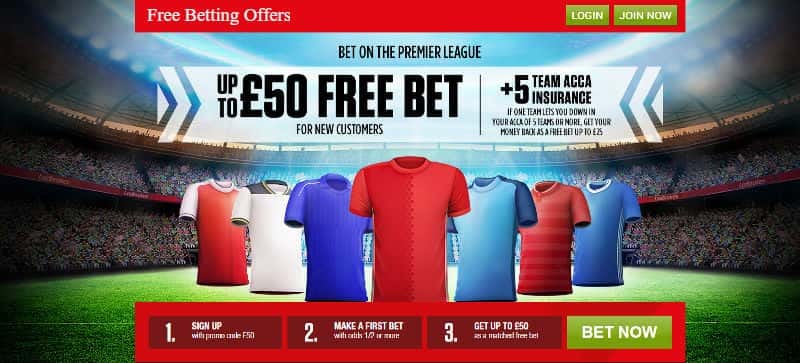 Which are the sports betting promos you could use if you want to punt on football