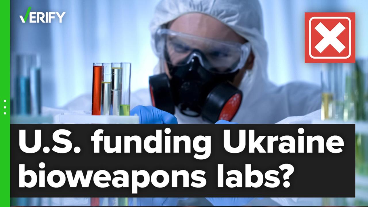 Theory about u s funded bioweapons labs in ukraine is unfounded