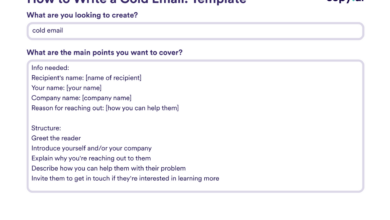 7 cold email template ideas